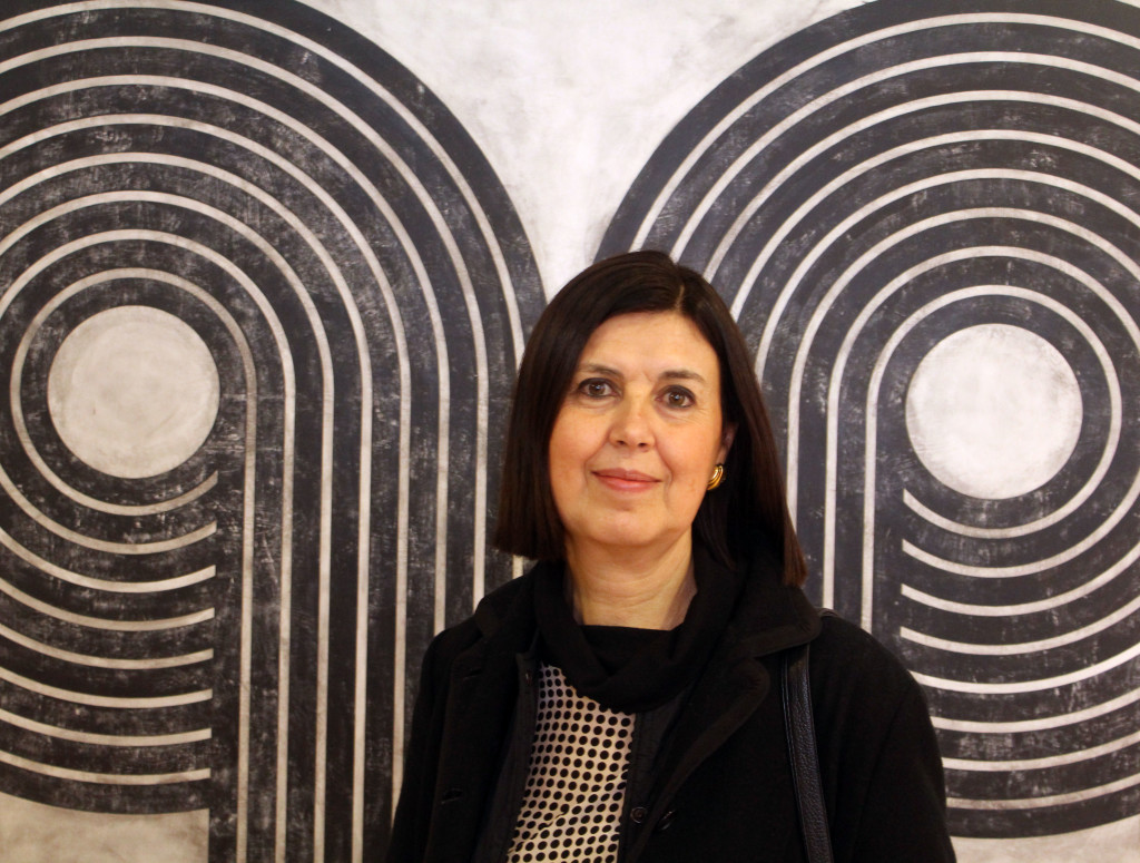 il soprintendente arch. Francesca Casule durante l'inaugurazione della mostra face to face a salerno